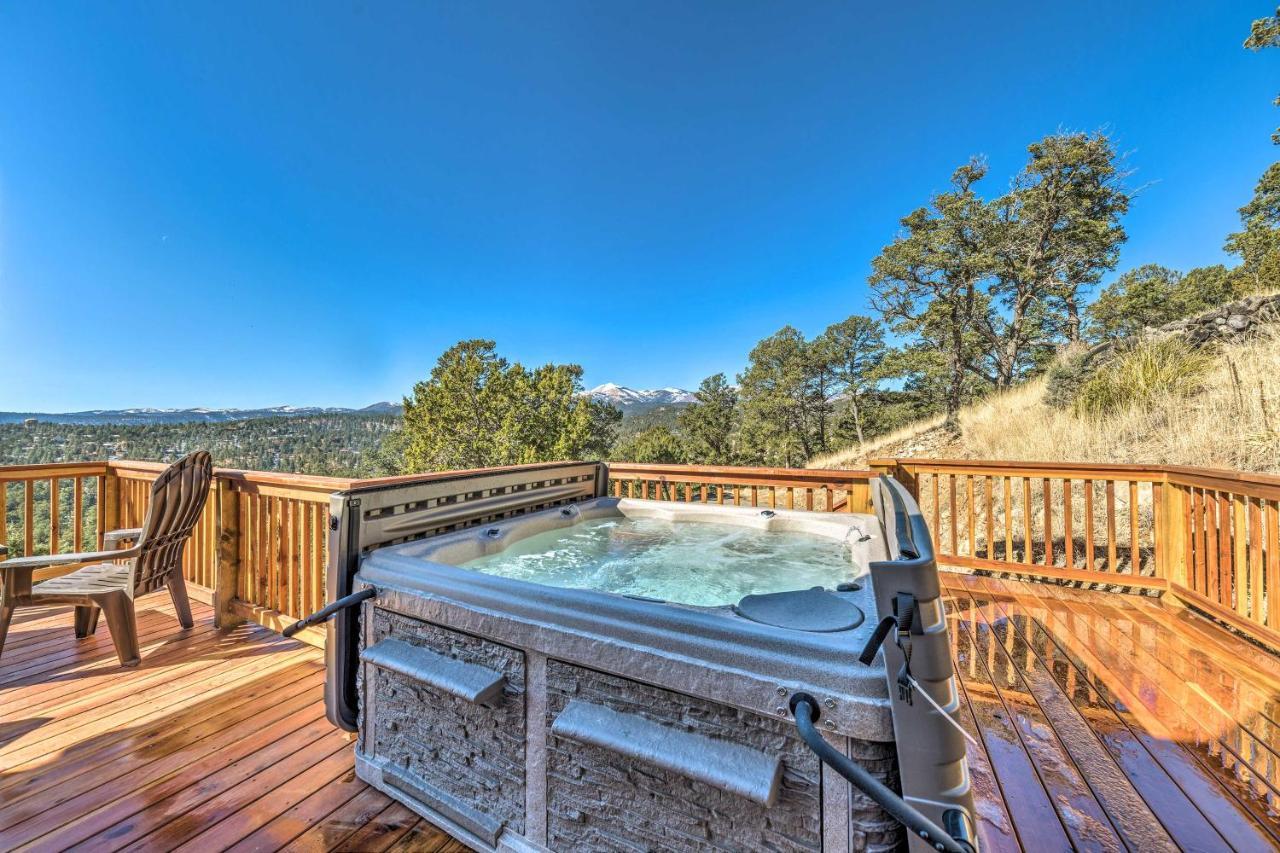 Mountains Majesty Cabin With Hot Tub And Mtn Views! Ruidoso Exterior foto