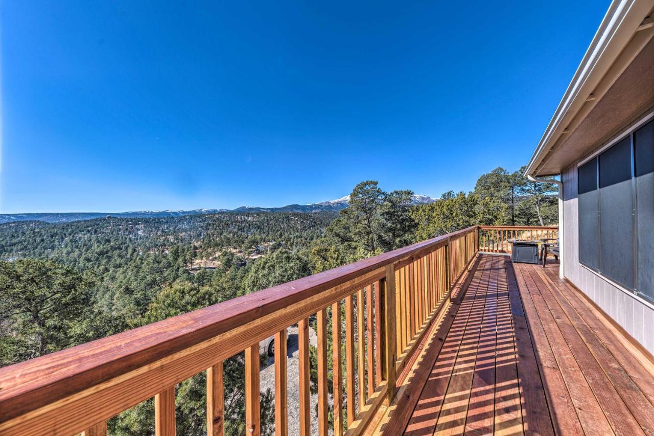 Mountains Majesty Cabin With Hot Tub And Mtn Views! Ruidoso Exterior foto